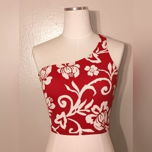 Hawaiian Print Swim Top !
